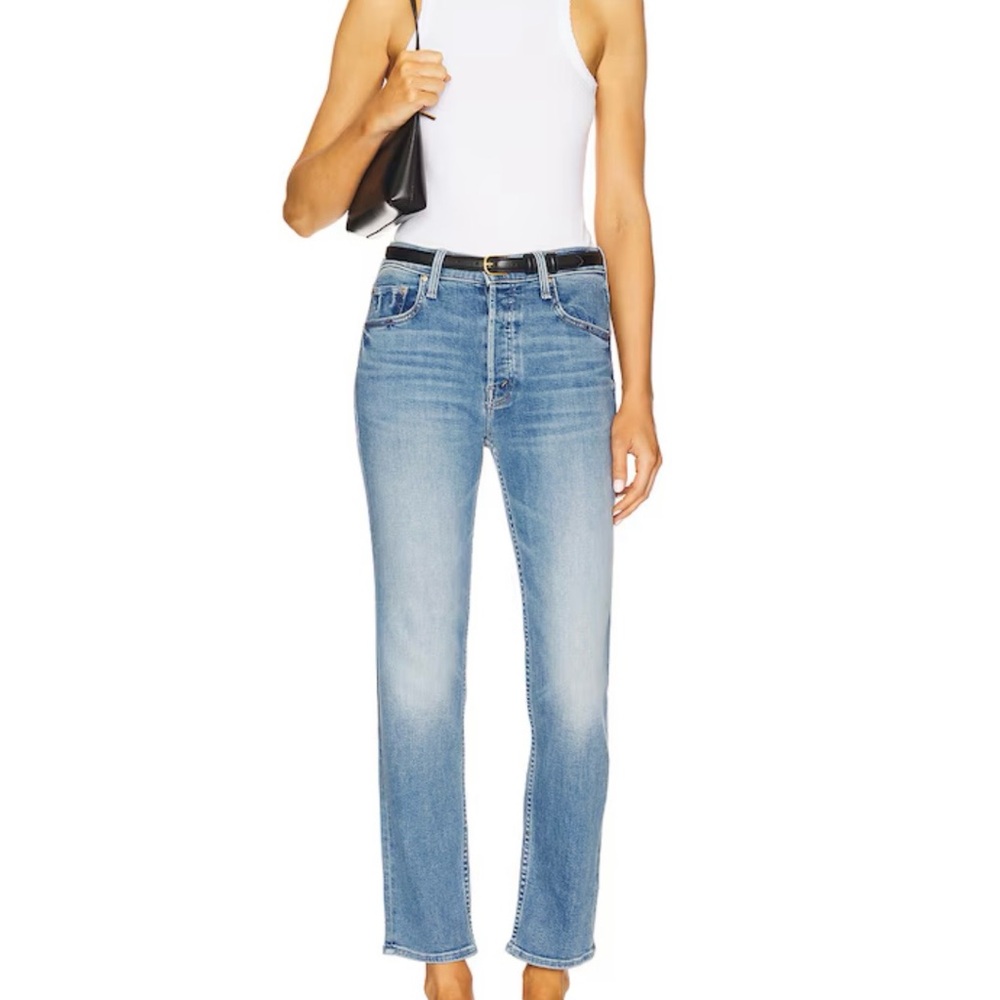 MOTHER Light Blue Straight-Leg Jeans TOMCAT Ankle Jeans Buttonfly (M-3) - Picture 15 of 16